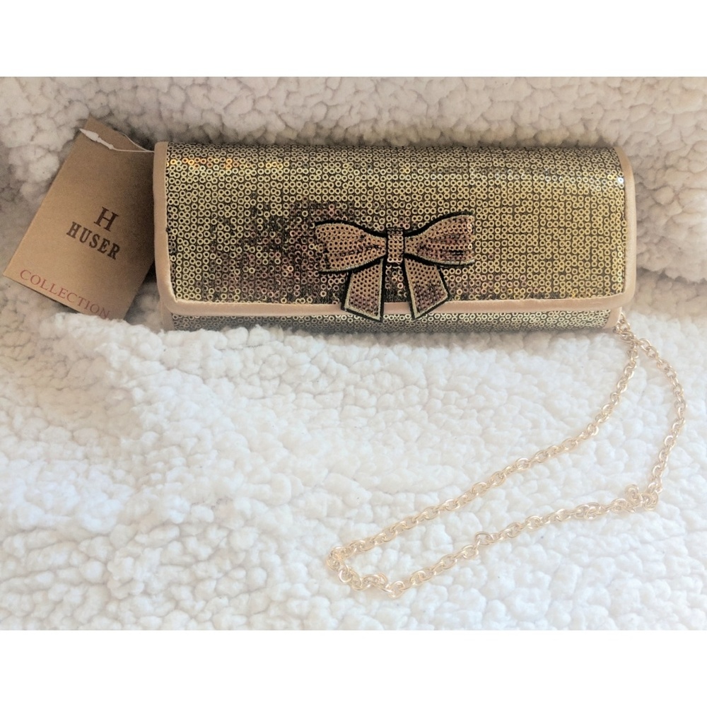 Huser Collection  Gold Clutch